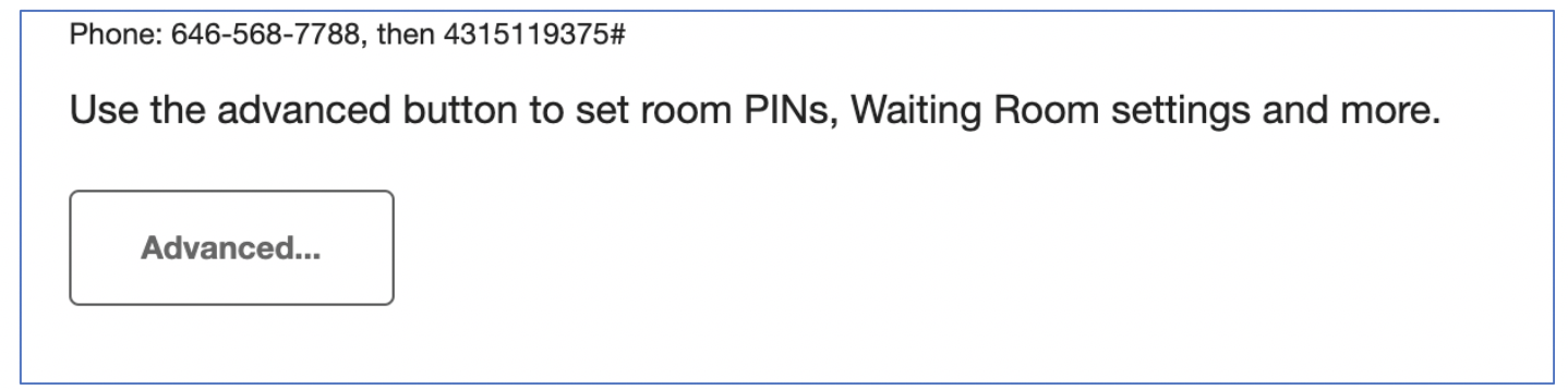 zoom new password requirement when entering meeting id